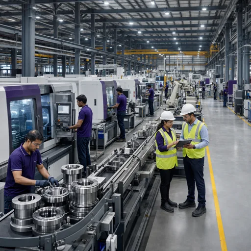 Manufacturing marketing illustration