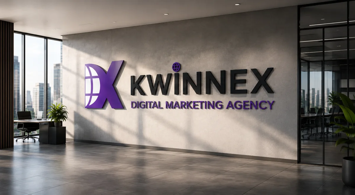 Kwinnex branded workspace illustration